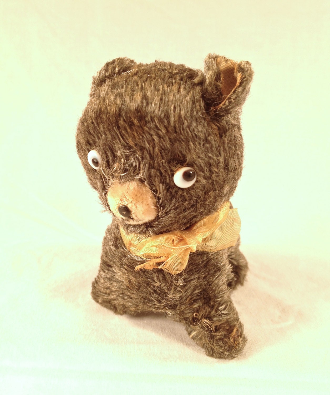 Occupied Japan Wind up Tin Toy Bear Walking by GentryAntiques