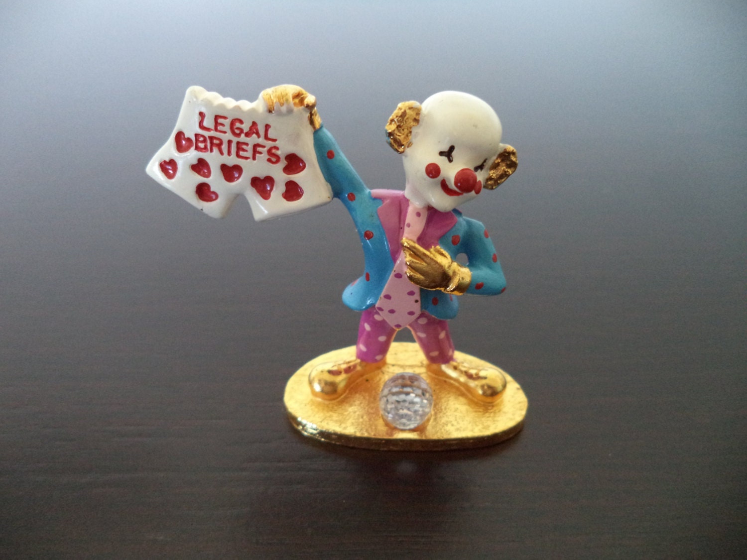 SPOONTIQUES Pewter Clown Figurine by WayBackWhenVintage on Etsy