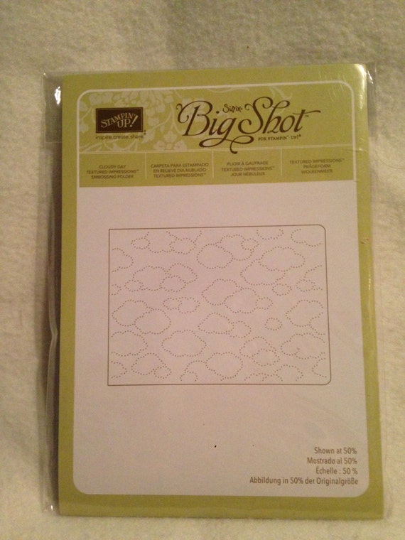 Stampin up Cloudy Day Embossing Folder A2 size. by craftingmom2sam