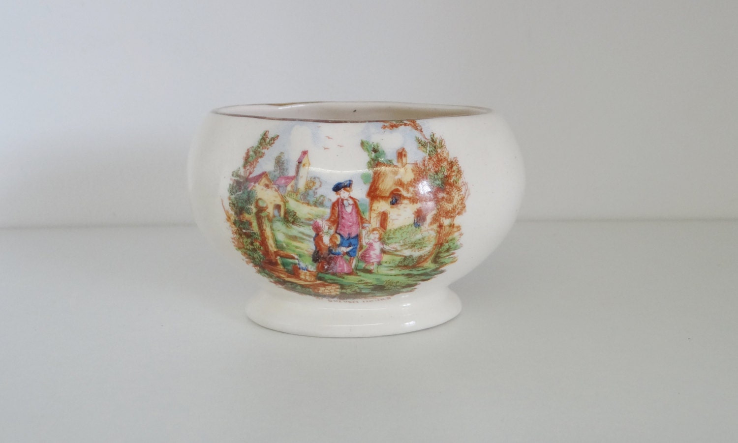 Vintage Sugar Bowl by Lancaster and Sandland Ltd Staffordshire