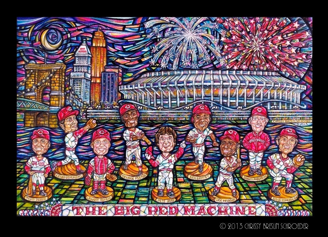 Cincinnati Reds Big Red Machine Painted By TidesOfEternityArt