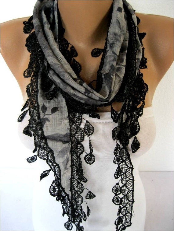 Big SALE 9.90 USD Scarf women scarves guipure by MebaDesign