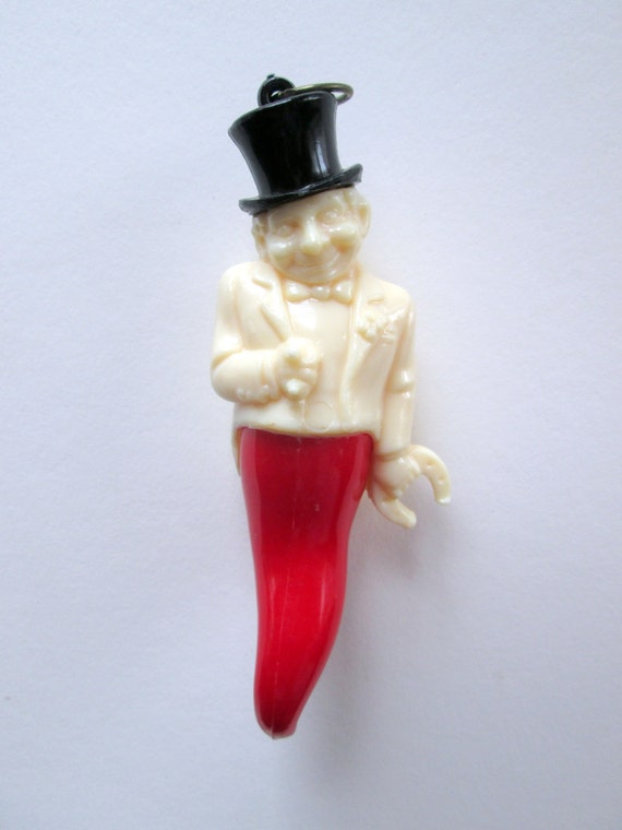 Italian Devils Horn Corno Plastic Figure by LyricalVintage on Etsy