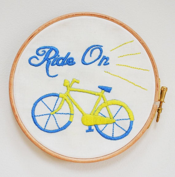Embroidery Kit Bike On