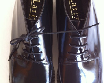 NOS Italian Leather Laceup Ankle Boots - size 7