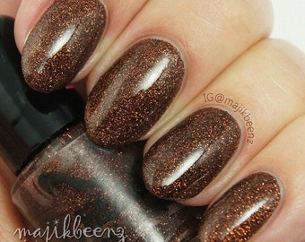 Walnutty- Fine Glitter Polish