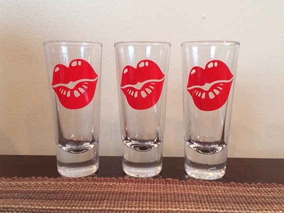 Items similar to Shot Glass with Big Lips on Etsy