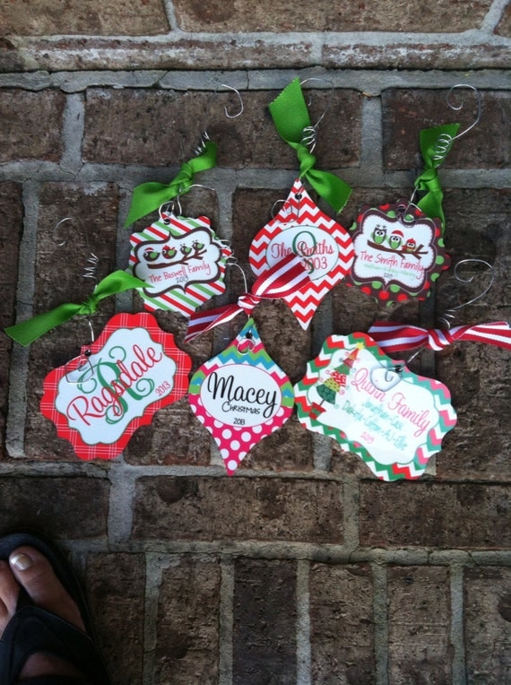 personalized christmas tree ornament by cherrytreelanedesign personalized christmas tree ornament by cherrytreelanedesign
