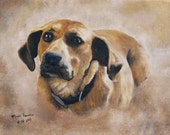 Custom Pet Portraits canvas Oil Painting, 11x14 Photo is example only
