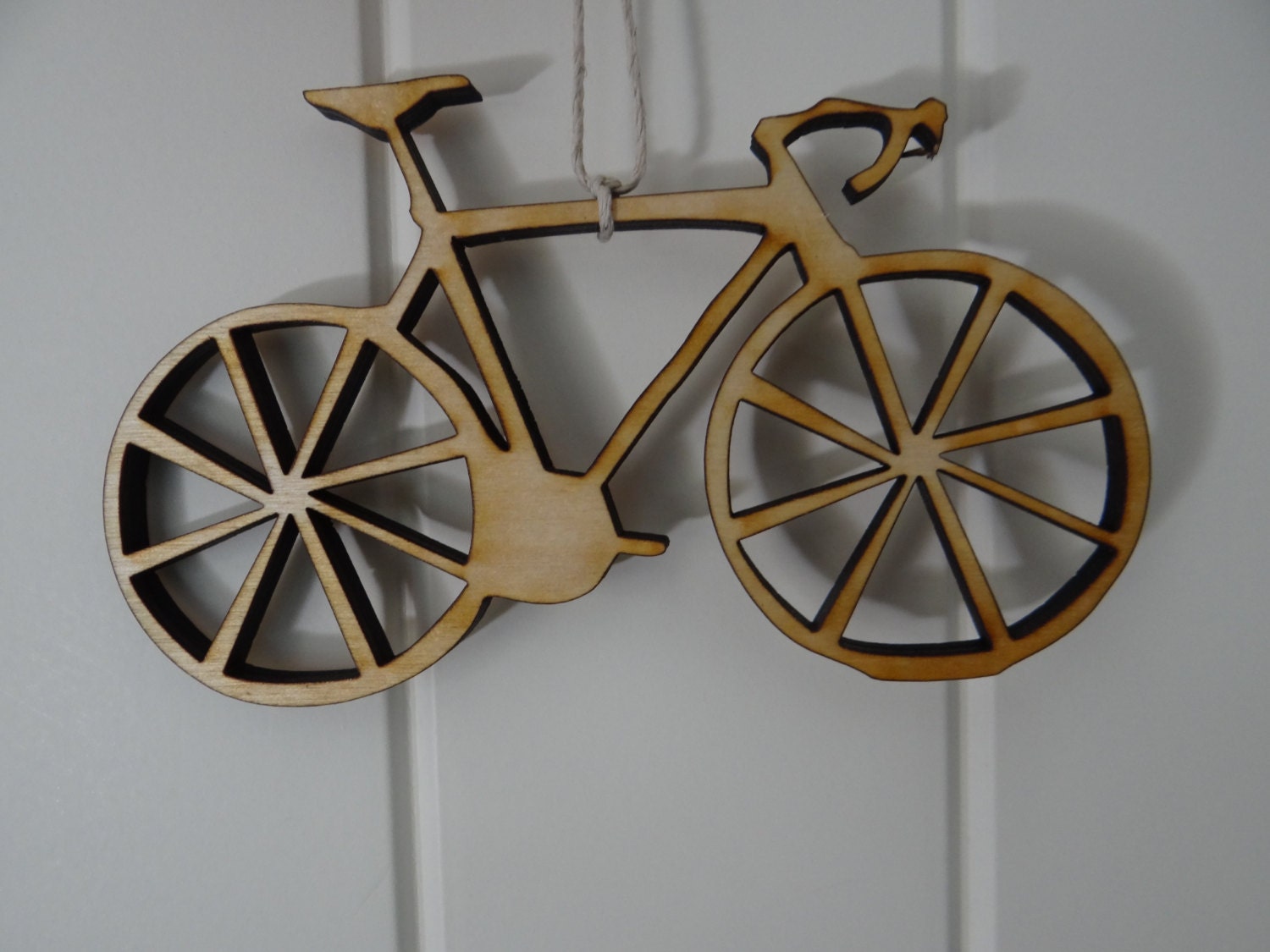 Reclaimed Wood Bicycle Ornament