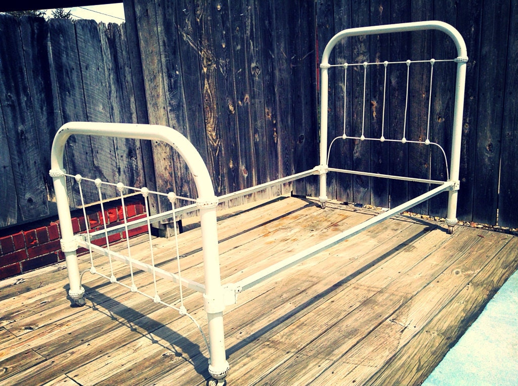 used metal twin bed rails