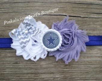 238 New baby headbands dallas 43 Dallas Cowboys Headband  Baby Girl Dallas Cowboys   Football Headband   