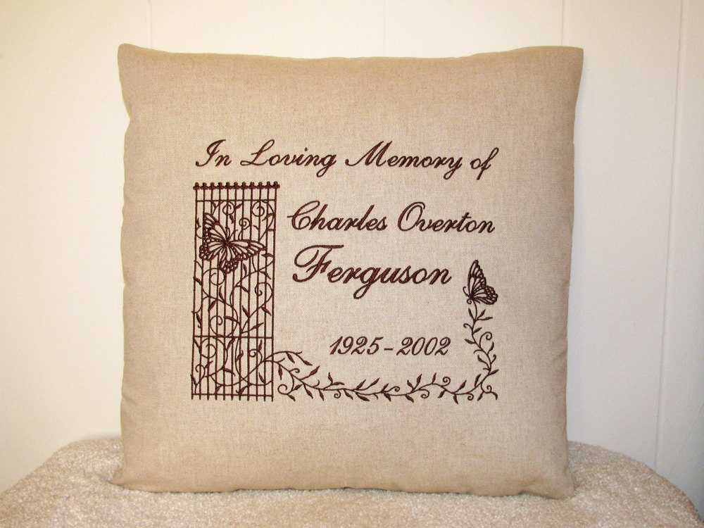 gifts memory a of unique one loved in Memory by Pillow Memorial Personalized Loving In ChickaTwee Gift