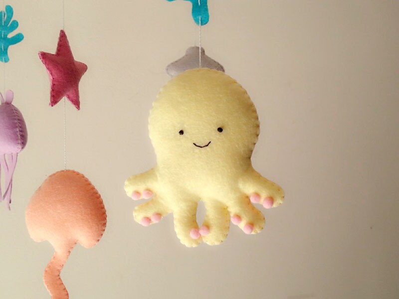 Baby crib mobile sea animal mobile ocean mobile Under