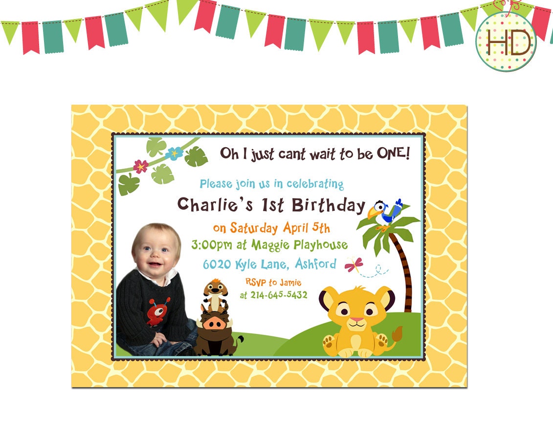 Baby Simba Invitations 5