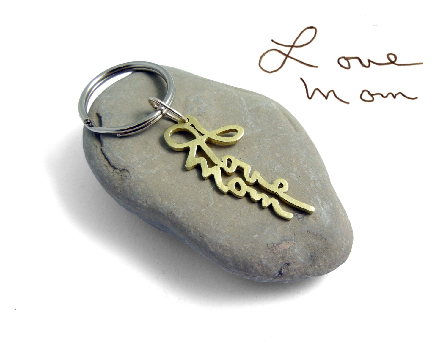 Custom Handwriting Keychain Handwriting Gift for Men