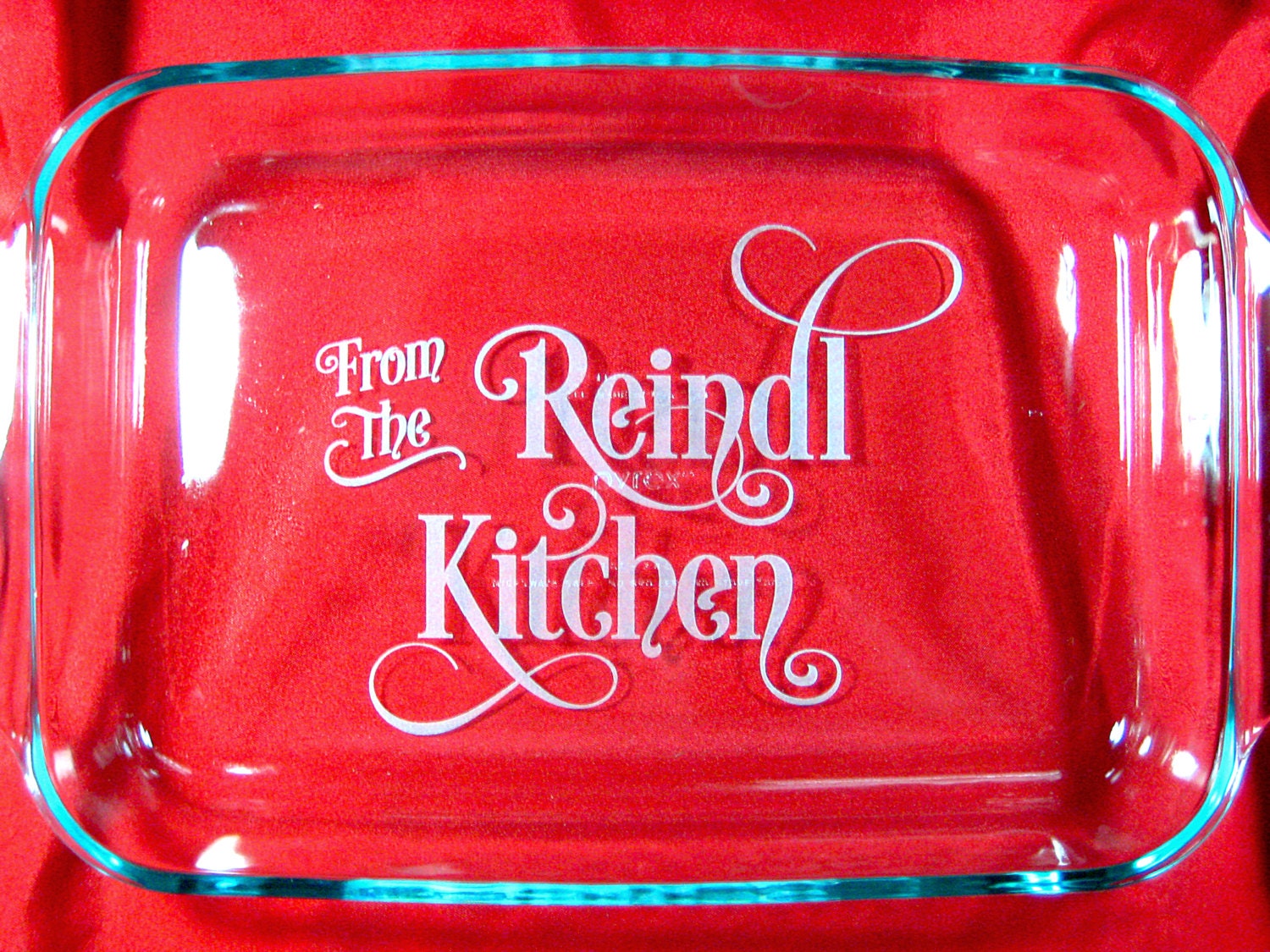 Personalized 9x13 Pyrex Baking Dish From the