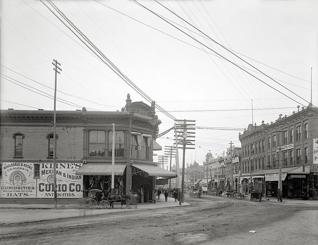 El Paso Texas year 1900.El Paso Street El Paso by Chromatone