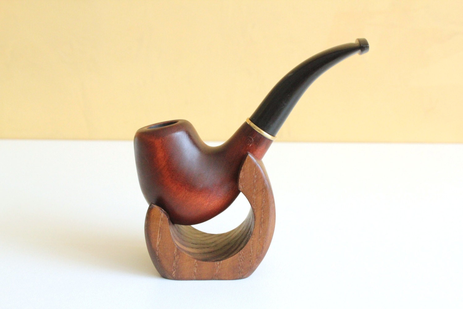Gift set. Tobacco pipe Stand. wooden pipe. smoking bowl.