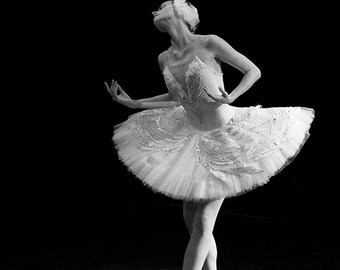 Items similar to Ballerina Photo in Black & White, Russian Dancer ...