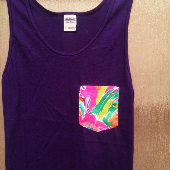 Lilly Pulitzer Pocket Tanks by FabricBowsforDays on Etsy