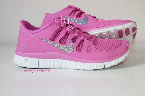 NIKE run free 5.0 running shoes w/Swarovski Crystals by luxeice