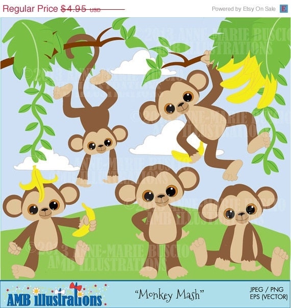 jungle monkey clip art - photo #15