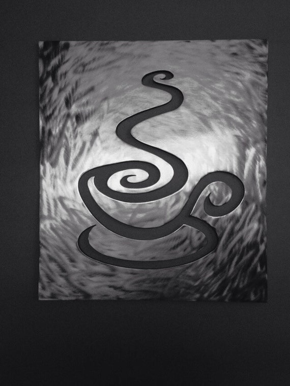 Items similar to Coffee Kitchen Metal Wall Art Coffee Metal Art on Etsy