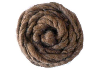 Super bulky yarn, Shetland Moorit yarn, Super chunky yarn, handspun yarn, bulky yarn, chunky yarn, hand spun yarn 100g