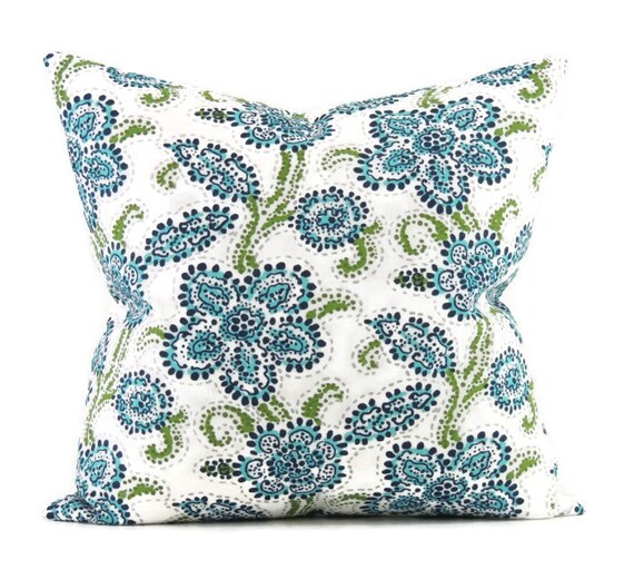 Blue Outdoor Pillow Covers 20x20 Pillow Cover Decorative