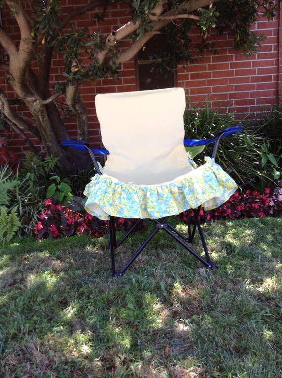 Yellow Glamping Chair Cover Glamorous Camping by Fabrinique