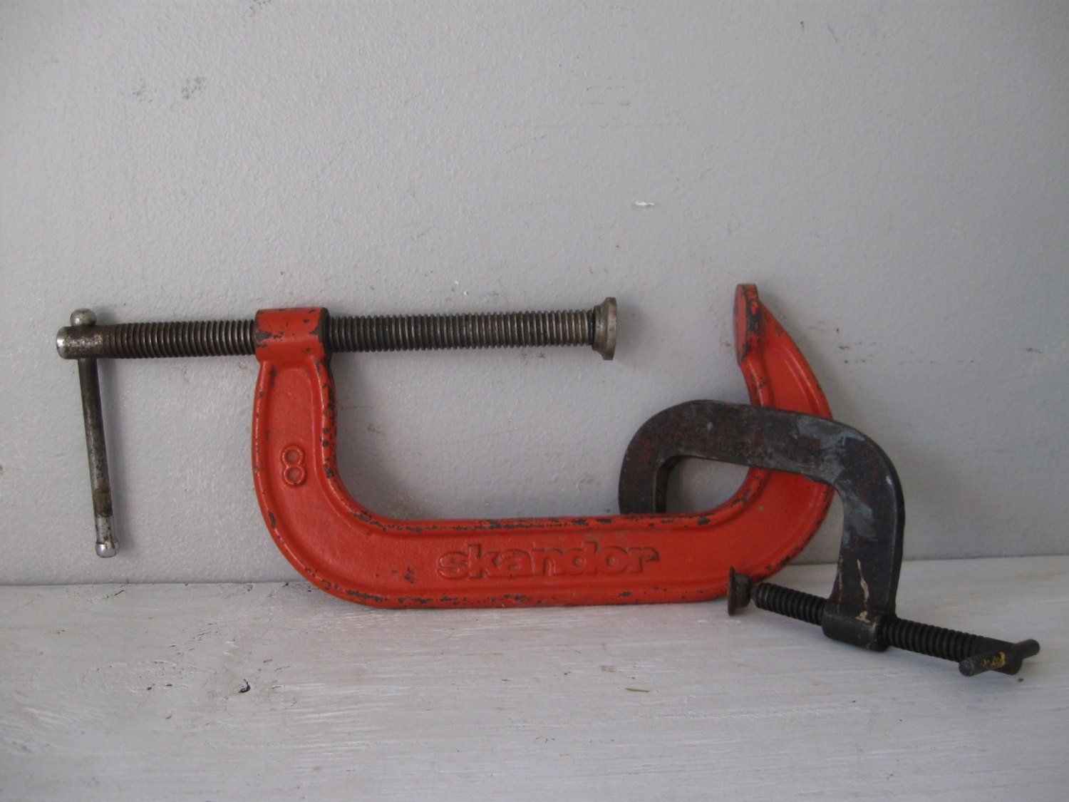 Vintage Clamps C Clamps Metal Shop Clamps by southernhomevintage