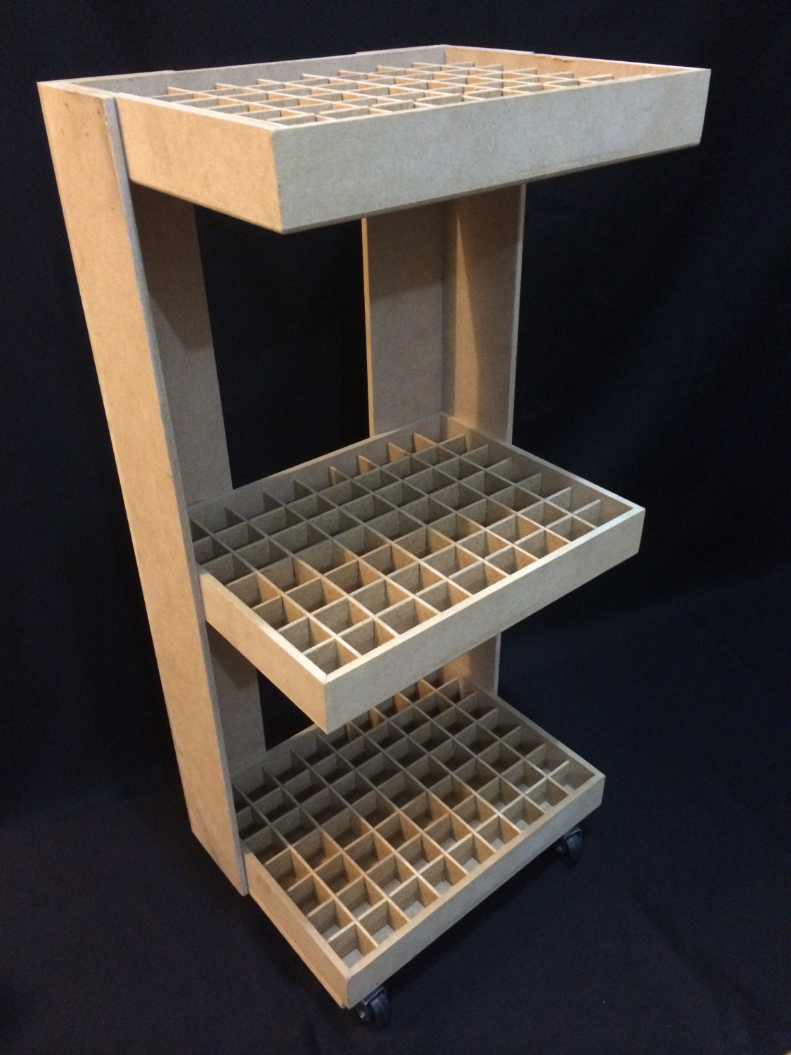 CUSTOM Nail Polish Wooden Floor Standing Rack by CLVLArtsBrazil