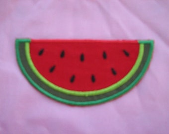 Watermelon Summer Time Picnic Fruit Iron on No Sew Embroidered Patch Applique