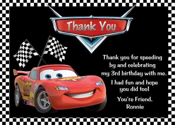 items-similar-to-disney-cars-lightning-mcqueen-thank-you-card-on-etsy