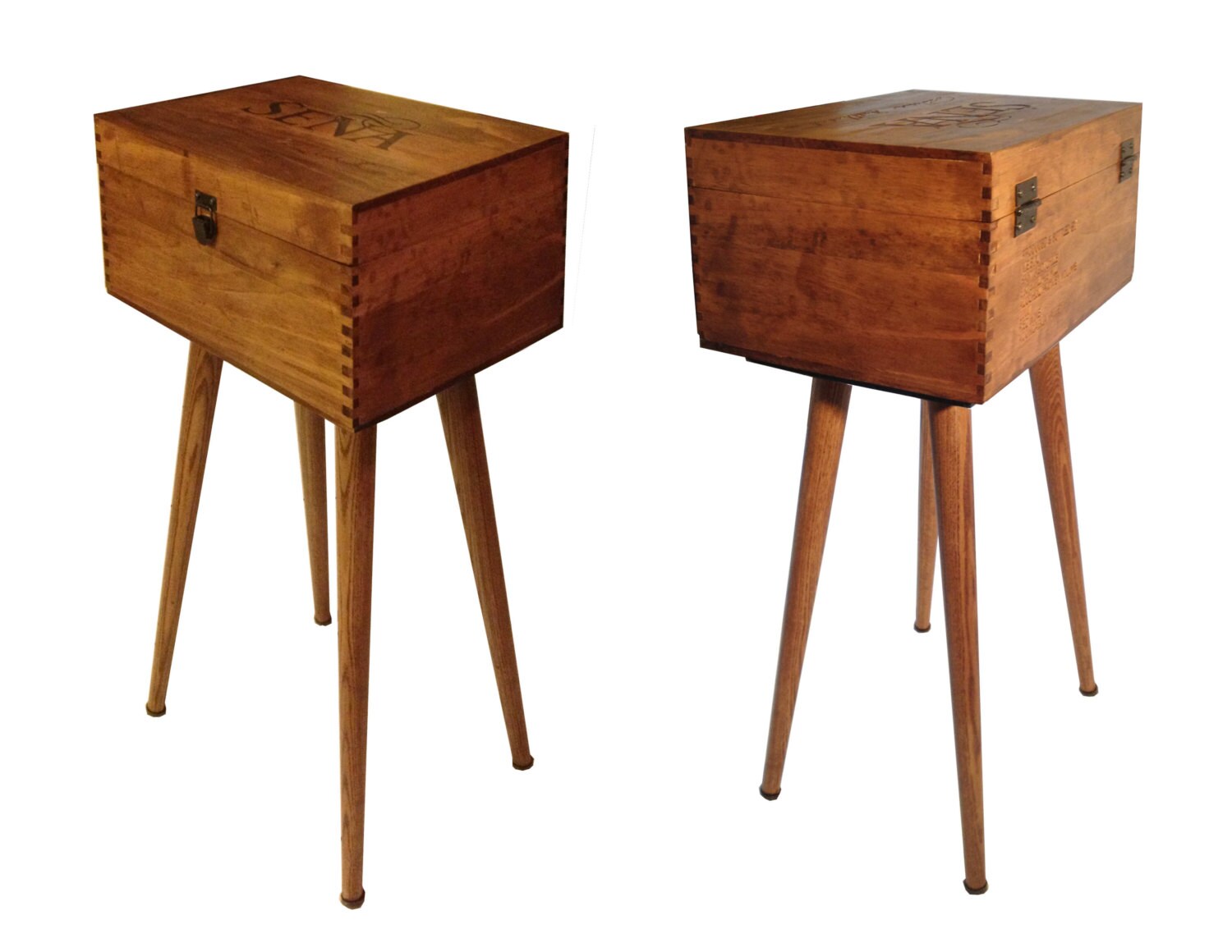 Wine Box End Table Night Stand