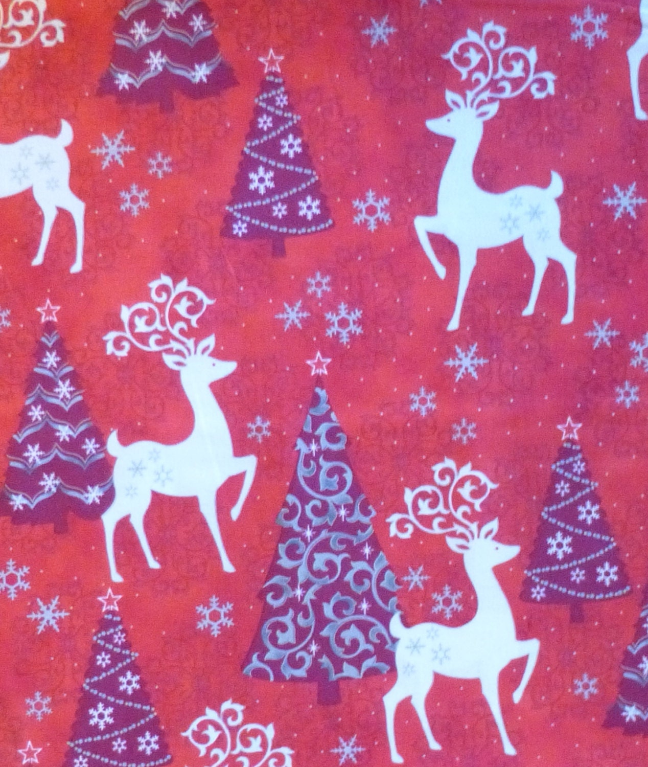 Cotton Fabric Quilt Home Decor FabricChristmas Celebrate