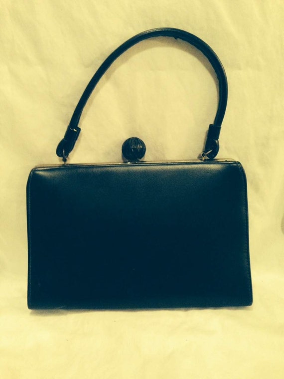 Black Vinyl Handbag