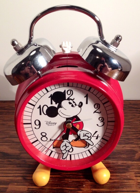 Disney Quartz Mickey Mouse Twin Bell Alarm Clock by MySweetMadison