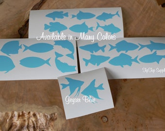 20 Fish, 2 of each, under the sea, Party decoration, cups, gift bag, Birthday Party, Nautical, Boy Birthday Party, Girl Party. Bin C-8
