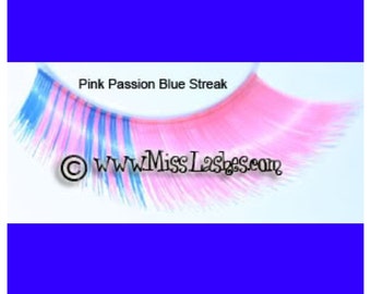 Falsies False Eyelashes False Strip Eyelashes Pink Lashes