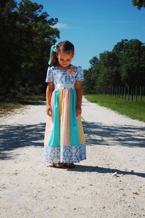 Girls Colorful Summer Days Dress  {Sizes 1T, 2T, 3T, 4, 5, 6, 7, 8, and 10}