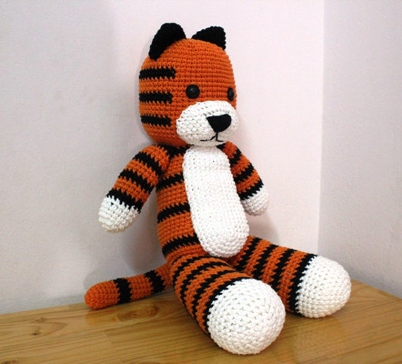 Hobbes Tiger, Hobbsy, Crochet Hobbes 20 inches