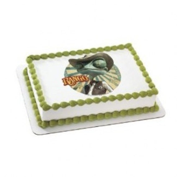 Disney Rango Edible Cake Topper Birthday Party by BigCatCrafts