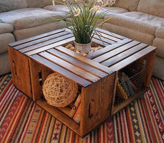 Wooden Crate Coffee Table