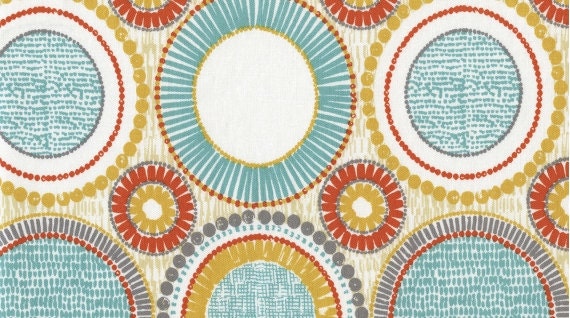 pom mustard trim pom turquoise, and Multicolor  yard circles Multi orange, mustard 1 366