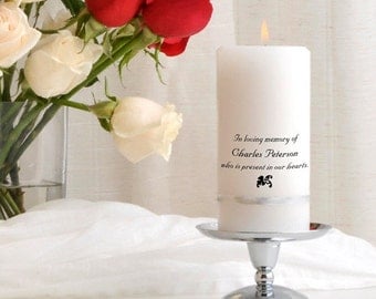 Personalized Memorial Candle - Wedding Memorial Candles - GC325