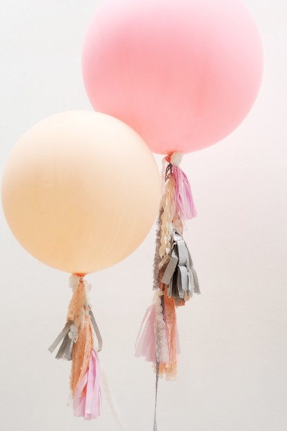 Fringe tassel balloons Set of 2 36 inch balloons with by