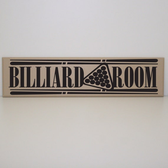 The Billiard Room Game Room Sign Pool Sign Game Room