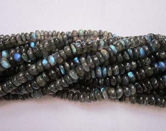 13"labradorite 8mm- 9mm rondell gemstone beads loose best quality